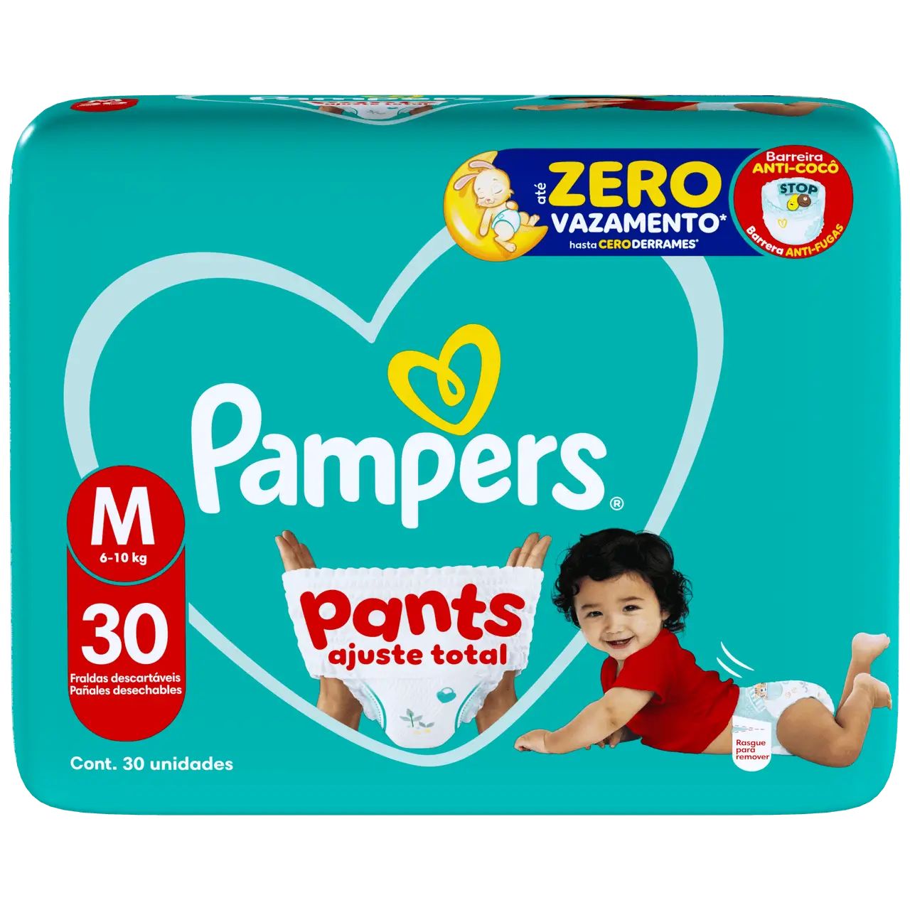 Fralda Descartável Pampers Pants Mega M 30 Unidades
