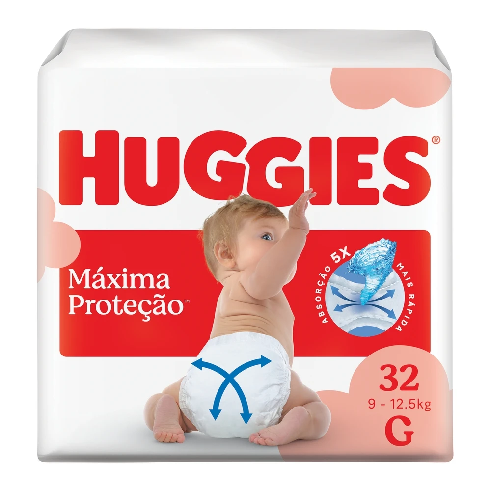 Fralda Huggies Supreme Care G 32 Fraldas
